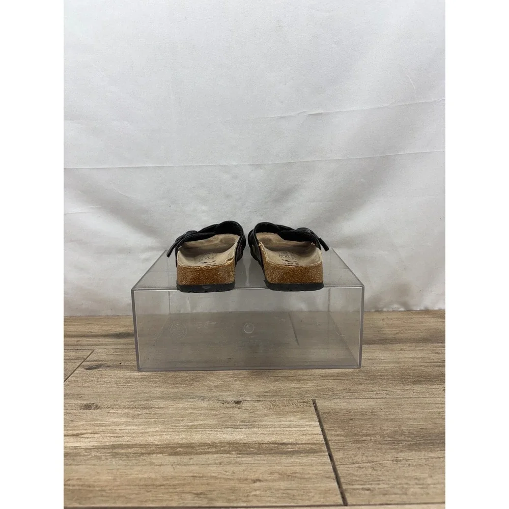 Birkenstock Barbados Black Criss‎ Cross Slides Sandals EU 39 US 8
